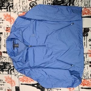 Ralph Lauren L Periwinkle 1/4 Zip Rain Jacket
